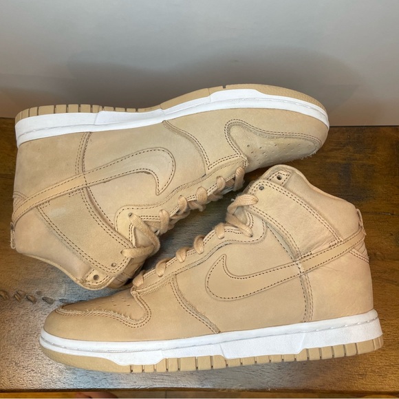 Nike | Dunk High Premium Shoes - Vachetta Tan ; Womens 5 - Picture 5 of 8